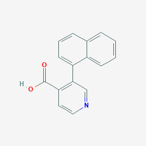 molecular formula C16H11NO2 B6391704 3-(Naphthalen-1-yl)isonicotinic acid CAS No. 1261943-81-0