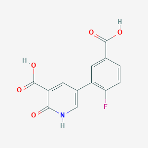 5-(5-Carboxy-2-fluorophenyl)-2-hydroxynicotinic acid