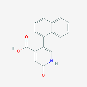 2-Hydroxy-5-(naphthalen-1-yl)isonicotinic acid