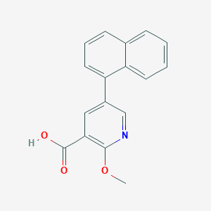 2-Methoxy-5-(naphthalen-1-yl)nicotinic acid