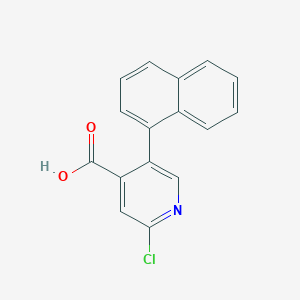 2-Chloro-5-(naphthalen-1-yl)isonicotinic acid