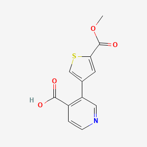 molecular formula C12H9NO4S B6391778 MFCD18317944 CAS No. 1261995-28-1