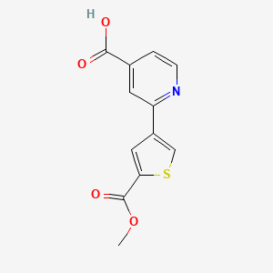 2-[5-(Methoxycarbonyl)thiophen-3-yl]Isonicotinic acid, 95%