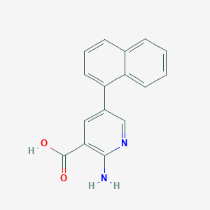 2-Amino-5-(naphthalen-1-yl)nicotinic acid