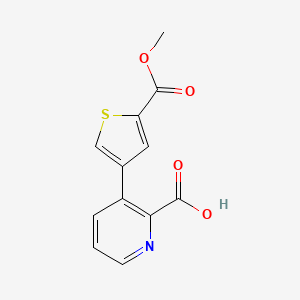 3-[5-(Methoxycarbonyl)thiophen-3-yl]picolinic acid