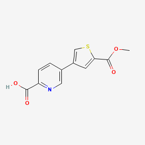 5-[5-(Methoxycarbonyl)thiophen-3-yl]picolinic acid