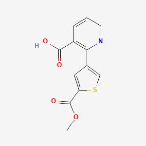 2-[5-(Methoxycarbonyl)thiophen-3-YL]nicotinic acid