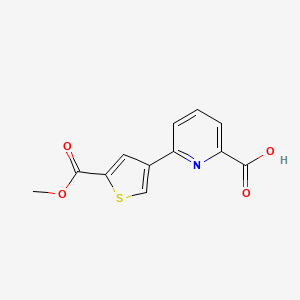 6-[5-(Methoxycarbonyl)thiophen-3-yl]picolinic acid