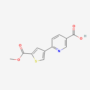 6-[5-(Methoxycarbonyl)thiophen-3-YL]nicotinic acid