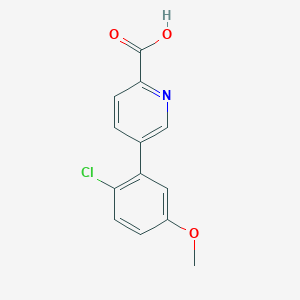 5-(2-Chloro-5-methoxyphenyl)picolinic acid, 95%