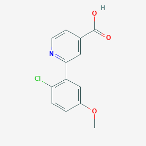 2-(2-Chloro-5-methoxyphenyl)isonicotinic acid, 95%