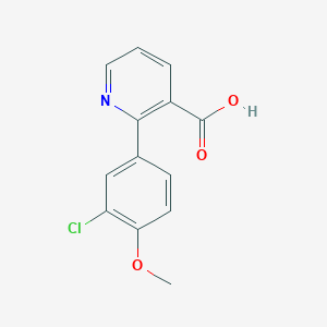 2-(3-Chloro-4-methoxyphenyl)nicotinic acid, 95%