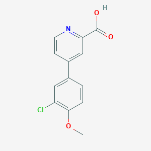 4-(3-Chloro-4-methoxyphenyl)picolinic acid, 95%