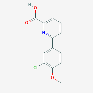 6-(3-Chloro-4-methoxyphenyl)picolinic acid, 95%