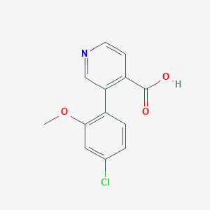 3-(4-Chloro-2-methoxyphenyl)isonicotinic acid, 95%