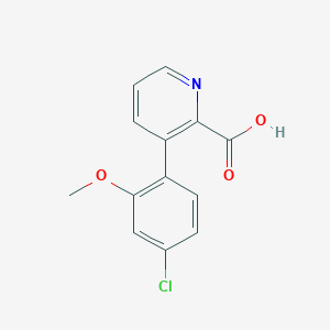 3-(4-Chloro-2-methoxyphenyl)picolinic acid