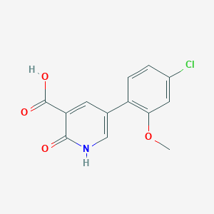 5-(4-Chloro-2-methoxyphenyl)-2-hydroxynicotinic acid, 95%