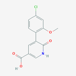 5-(4-Chloro-2-methoxyphenyl)-6-hydroxynicotinic acid, 95%