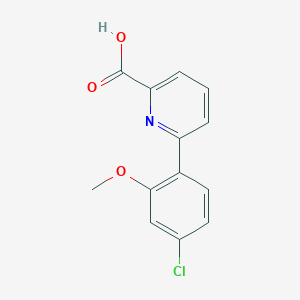 6-(4-Chloro-2-methoxyphenyl)picolinic acid