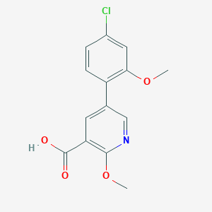 molecular formula C14H12ClNO4 B6392042 MFCD18318006 CAS No. 1261891-52-4