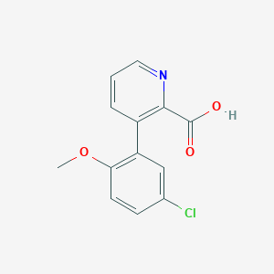 3-(5-Chloro-2-methoxyphenyl)picolinic acid