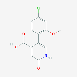 5-(4-Chloro-2-methoxyphenyl)-2-hydroxyisonicotinic acid