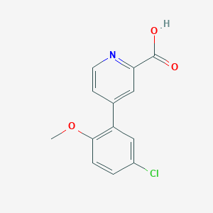 4-(5-Chloro-2-methoxyphenyl)picolinic acid