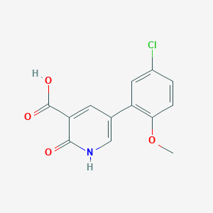 5-(5-Chloro-2-methoxyphenyl)-2-hydroxynicotinic acid