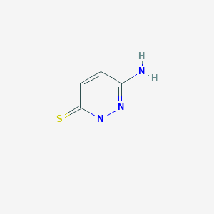 B063921 6-amino-2-methylpyridazine-3(2H)-thione CAS No. 170149-21-0