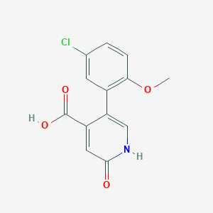 5-(5-Chloro-2-methoxyphenyl)-2-hydroxyisonicotinic acid