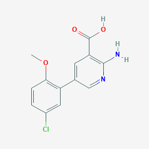 2-Amino-5-(5-chloro-2-methoxyphenyl)pyridine-3-carboxylic acid