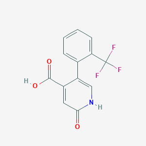 molecular formula C13H8F3NO3 B6392132 MFCD18318028 CAS No. 1261593-88-7