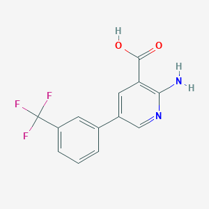 2-Amino-5-(3-(trifluoromethyl)phenyl)nicotinic acid