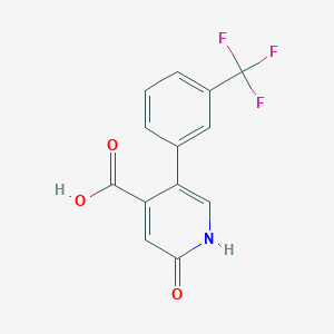 2-Hydroxy-5-(3-trifluoromethylphenyl)isonicotinic acid