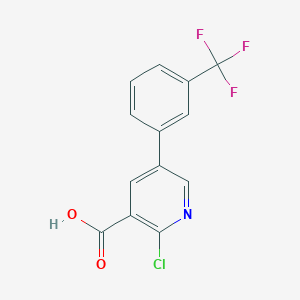 2-Chloro-5-(3-(trifluoromethyl)phenyl)nicotinic acid