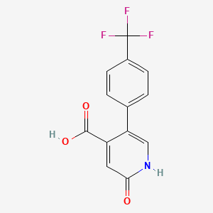 molecular formula C13H8F3NO3 B6392201 MFCD18318045 CAS No. 1261578-76-0