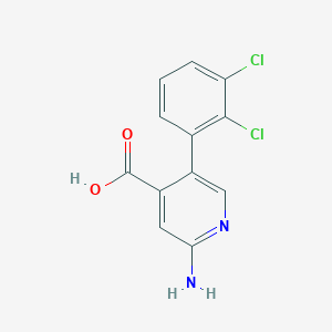 2-Amino-5-(2,3-dichlorophenyl)isonicotinic acid