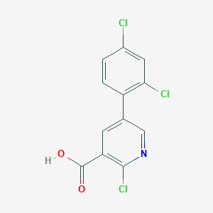 2-Chloro-5-(2,4-dichlorophenyl)nicotinic acid