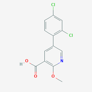 5-(2,4-Dichlorophenyl)-2-methoxypyridine-3-carboxylic acid