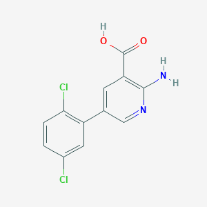 2-Amino-5-(2,5-dichlorophenyl)nicotinic acid