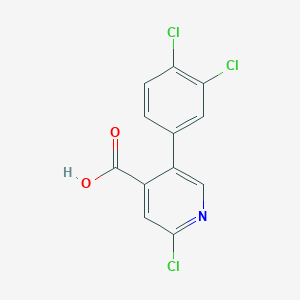 2-Chloro-5-(3,4-dichlorophenyl)pyridine-4-carboxylic acid