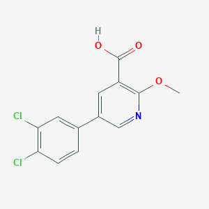 5-(3,4-Dichlorophenyl)-2-methoxypyridine-3-carboxylic acid