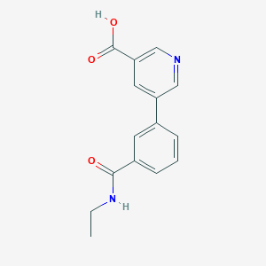 5-[3-(N-Ethylaminocarbonyl)phenyl]nicotinic acid, 95%