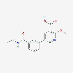 5-[3-(N-ETHYLAMINOCARBONYL)PHENYL]-2-METHOXYNICOTINIC ACID