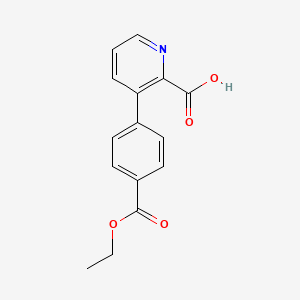 3-(4-Ethoxycarbonylphenyl)picolinic acid