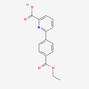 6-(4-Ethoxycarbonylphenyl)picolinic acid