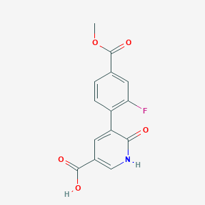 5-(2-Fluoro-4-methoxycarbonylphenyl)-6-hydroxynicotinic acid