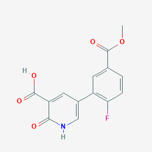 5-(2-Fluoro-5-methoxycarbonylphenyl)-2-hydroxynicotinic acid