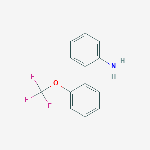 B063930 2-[2-(Trifluoromethoxy)phenyl]aniline CAS No. 175676-54-7
