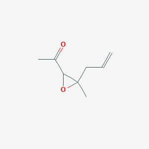 B063940 1-(3-Methyl-3-prop-2-enyloxiran-2-yl)ethanone CAS No. 189170-25-0